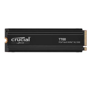 Crucial T700 1TB PCIe 5.0 x4 M.2 Internal SSD with Heatsink CT1000T700SSD5