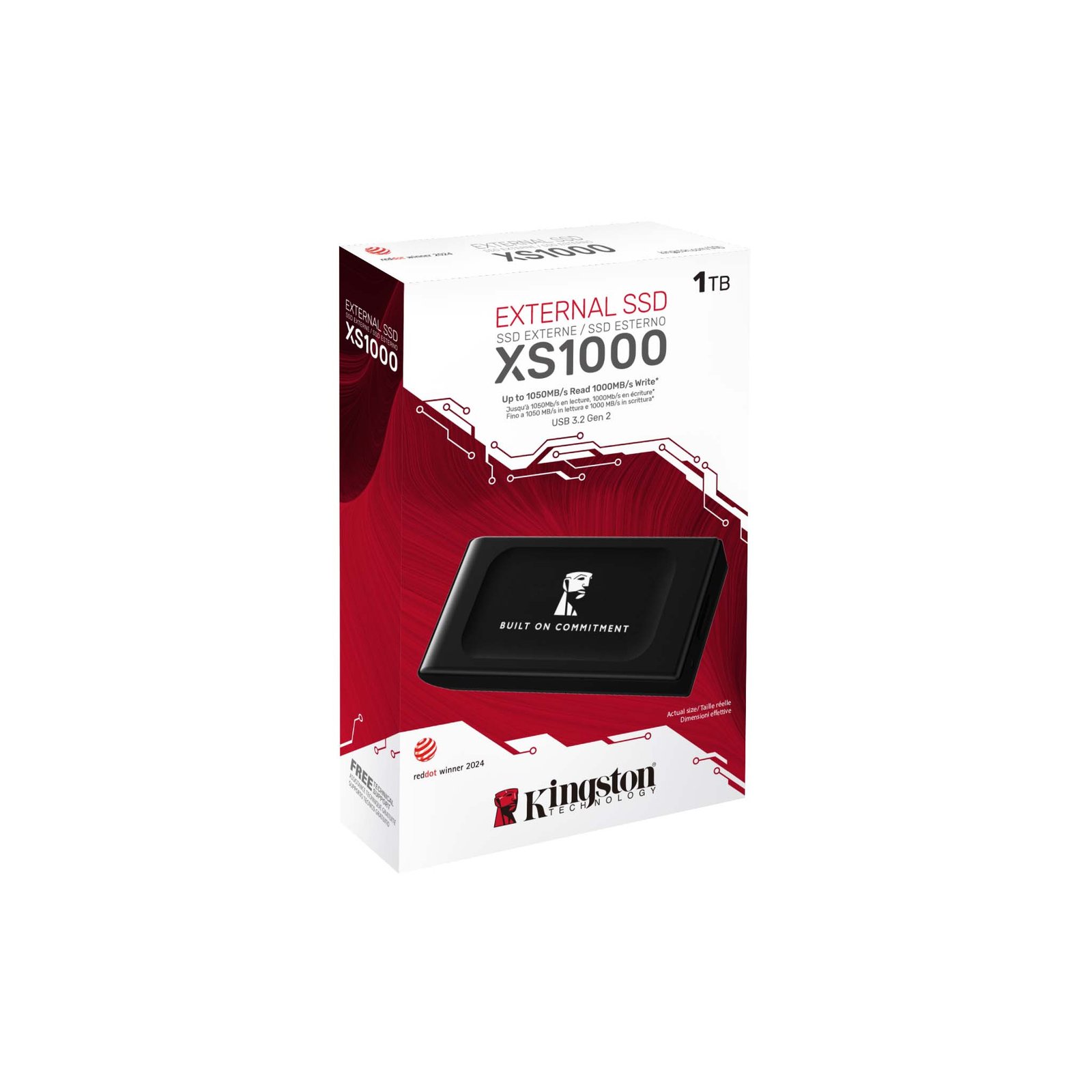 Kingston 1TB XS1000 USB-A 3.2 Gen 2 External SSD SXS1000/1000GA - Image 5