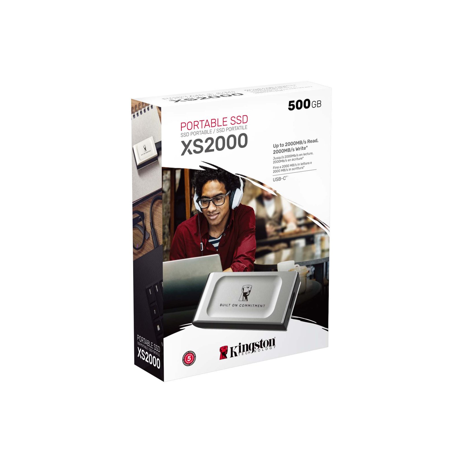 Kingston XS2000 500GB External SSD SXS2000/500GA - Image 2